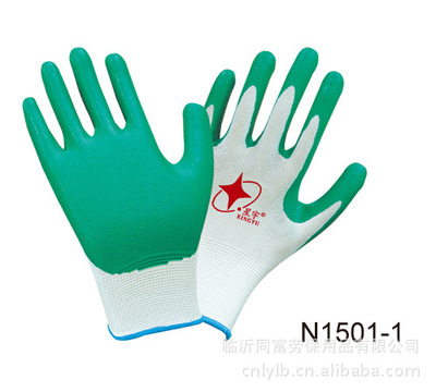 【熱銷正品星宇白尼龍丁腈手套、假一賠十、勞保手套批發(fā)】價格,廠家,圖片,防護(hù)手套,臨沂同富勞保用品-